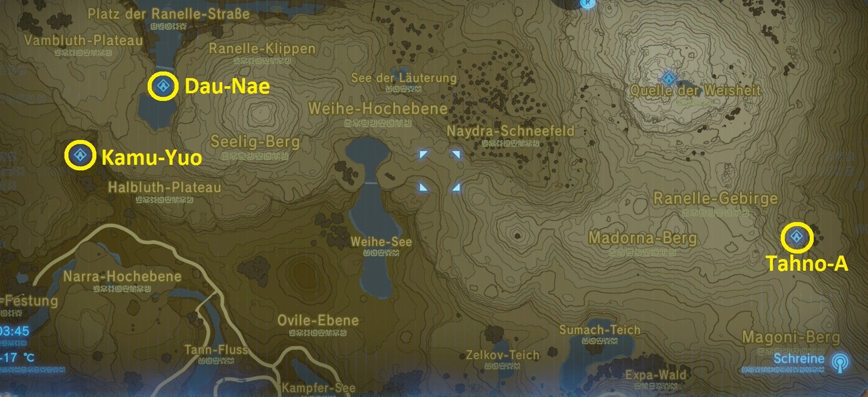 Zelda Breath of the Wild TahnoASchrein (Geheimnis der drei Zedern